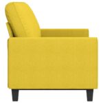 vidaXL 3-miestna pohovka bledožltá 180 cm látka – Obrázok 4