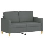 vidaXL 2-miestna pohovka tmavosivá 120 cm látka – Obrázok 2