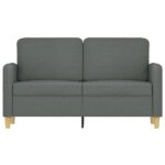 vidaXL 2-miestna pohovka tmavosivá 120 cm látka – Obrázok 3