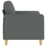 vidaXL 2-miestna pohovka tmavosivá 120 cm látka – Obrázok 4