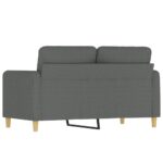 vidaXL 2-miestna pohovka tmavosivá 120 cm látka – Obrázok 5