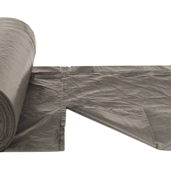 vidaXL Vrecia na odpadky so šnúrkami 250 ks čierne 60 l – Obrázok 5