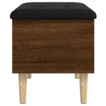 vidaXL Úložná lavička hnedý dub 62x42x46 cm kompozitné drevo – Obrázok 6