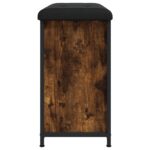 vidaXL Lavička na topánky s vyklápacou zásuvkou dymový dub 62x32x56 cm – Obrázok 7