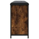 vidaXL Lavička na topánky s vyklápacou zásuvkou dymový dub 102x32x56cm – Obrázok 7