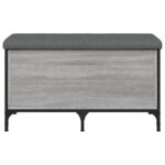 vidaXL Úložná lavička sivá sonoma 82x42x45 cm kompozitné drevo – Obrázok 4
