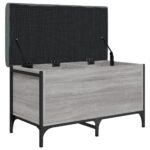 vidaXL Úložná lavička sivá sonoma 82x42x45 cm kompozitné drevo – Obrázok 5