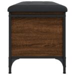 vidaXL Úložná lavička hnedý dub 102x42x45 cm kompozitné drevo – Obrázok 6