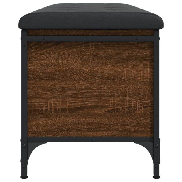 vidaXL Úložná lavička hnedý dub 102x42x45 cm kompozitné drevo – Obrázok 6