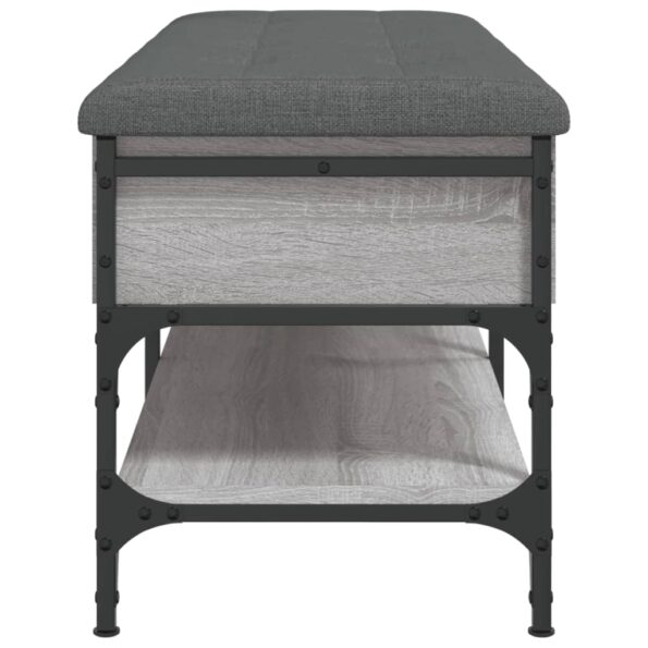 vidaXL Lavička na topánky sivá sonoma 102x42x45 cm kompozitné drevo – Obrázok 8