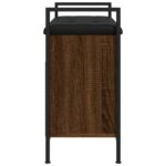 vidaXL Lavička na topánky hnedý dub 65,5x32x57,5 cm kompozitné drevo – Obrázok 7