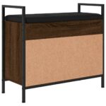 vidaXL Lavička na topánky hnedý dub 65,5x32x57,5 cm kompozitné drevo – Obrázok 8