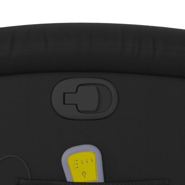 vidaXL Zdvíhacie masážne sklápacie kreslo čierne umelá koža – Obrázok 11