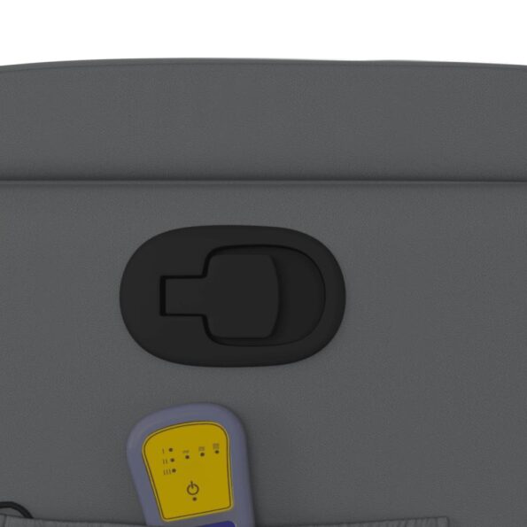 vidaXL Zdvíhacie masážne sklápacie kreslo sivé umelá koža – Obrázok 11