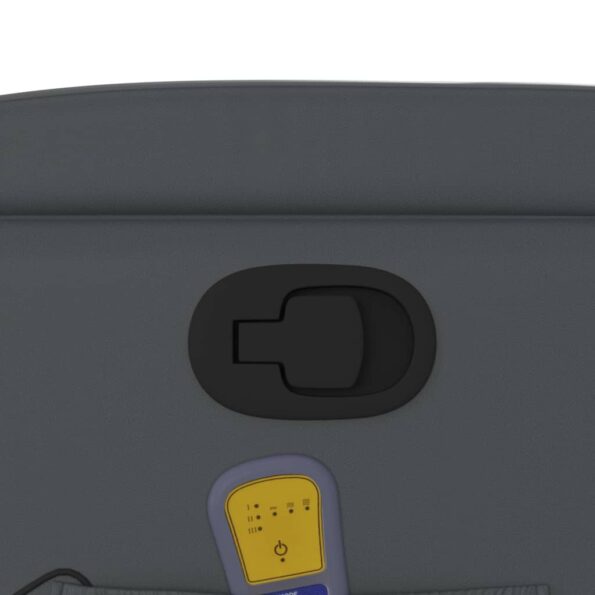 vidaXL Zdvíhacie masážne sklápacie kreslo sivé umelá koža – Obrázok 11