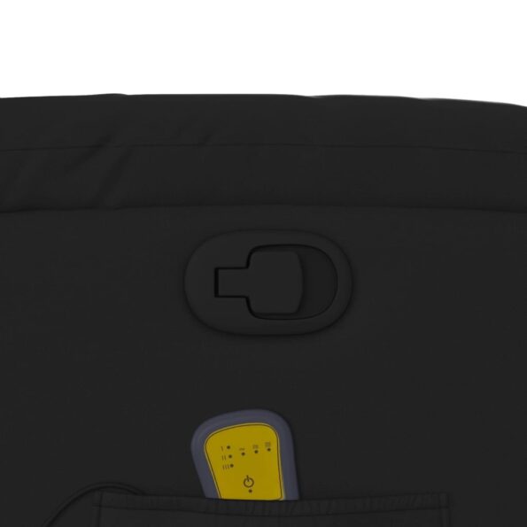 vidaXL Zdvíhacie masážne sklápacie kreslo čierne umelá koža – Obrázok 11