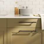 vidaXL Rukoväte na skrinku 5 ks čierne 192 mm nehrdzavejúca oceľ