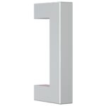 vidaXL Rukoväte na skrinku 10 ks strieborné 64 mm nehrdzavejúca oceľ – Obrázok 3