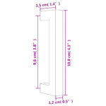 vidaXL Rukoväte na skrinku 10 ks strieborné 96 mm nehrdzavejúca oceľ – Obrázok 8