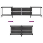vidaXL TV skrinka sivá sonoma 203x37x50 cm kompozitné drevo – Obrázok 7
