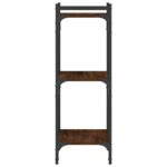 vidaXL Knižnica, 3 police, hnedý dub 40x30x86 cm, kompozitné drevo – Obrázok 5