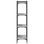 vidaXL Knižnica 4-poschodová sivá sonoma 60x30x120 cm kompozitné drevo – Obrázok 5