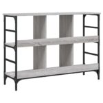 vidaXL Komoda sivá sonoma 102x32x73,5 cm kompozitné drevo – Obrázok 6