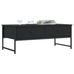 vidaXL Konferenčný stolík čierny 101x49x39,5 cm kompozitné drevo