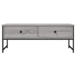 vidaXL Konferenčný stolík sivý sonoma 101x49x39,5 cm kompozitné drevo – Obrázok 6