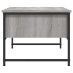 vidaXL Konferenčný stolík sivý sonoma 101x49x39,5 cm kompozitné drevo – Obrázok 7