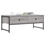 vidaXL Konferenčný stolík sivý sonoma 101x49x39,5 cm kompozitné drevo