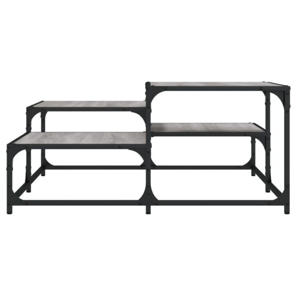 vidaXL Konferenčný stolík sivý sonoma 87,5x87,5x40 cm kompozitné drevo – Obrázok 4