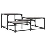 vidaXL Konferenčný stolík sivý sonoma 87,5x87,5x40 cm kompozitné drevo – Obrázok 6