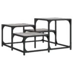 vidaXL Konferenčný stolík sivý sonoma 68x68x40 cm kompozitné drevo – Obrázok 2