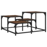 vidaXL Konferenčný stolík hnedý dub 68x68x40 cm kompozitné drevo – Obrázok 2