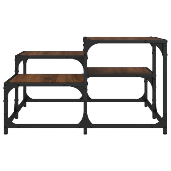 vidaXL Konferenčný stolík hnedý dub 68x68x40 cm kompozitné drevo – Obrázok 4