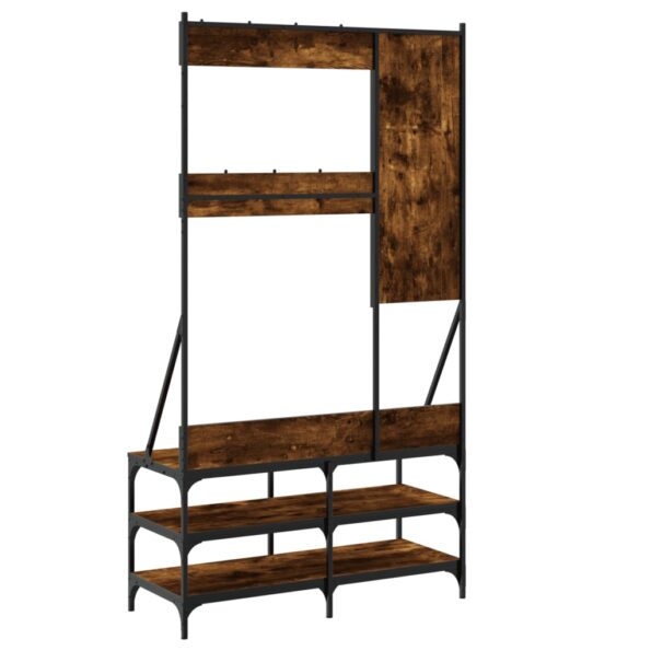 VXL8721012196360_g_en_hd_4.jpg vidaXL Vešiak na šaty s botníkom dymový dub 100x40x184 cm – Obrázok 6