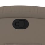 vidaXL Sklápacie kreslo, kapučínové, umelá koža – Obrázok 9