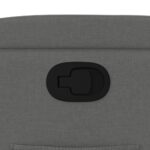 vidaXL Sklápacie kreslo tmavosivé látkové – Obrázok 9