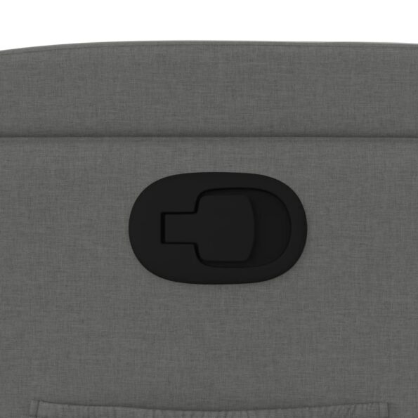 vidaXL Sklápacie kreslo tmavosivé látkové – Obrázok 9