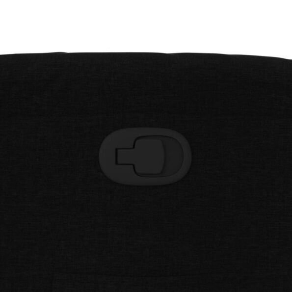 vidaXL Sklápacie kreslo čierne látkové – Obrázok 9