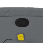 vidaXL Sklápacie masážne kreslo sivé umelá koža – Obrázok 10