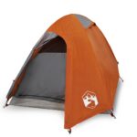 vidaXL Kempingový stan 2 os. sivo-oranžový 254x135x112 cm 185T taffeta – Obrázok 2