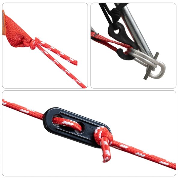 vidaXL Kempingový stan pre 2 osoby biely 264x210x125 cm 185T taffeta – Obrázok 11