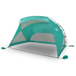 vidaXL Plážový stan, morský zelený 274x178x170/148 cm, 185T polyester – Obrázok 2