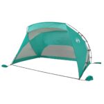 vidaXL Plážový stan, morský zelený 274x178x170/148 cm, 185T polyester – Obrázok 4