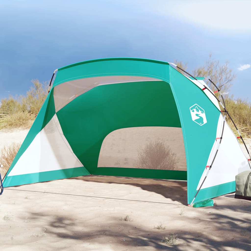 VXL8721012208728_m_en_hd_1.jpg vidaXL Plážový stan, morský zelený 274x178x170/148 cm, 185T polyester – Obrázok 1