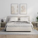 vidaXL Nočné skrinky so sklenenými dverami 2 ks dub sonoma 35x37x42 cm – Obrázok 3