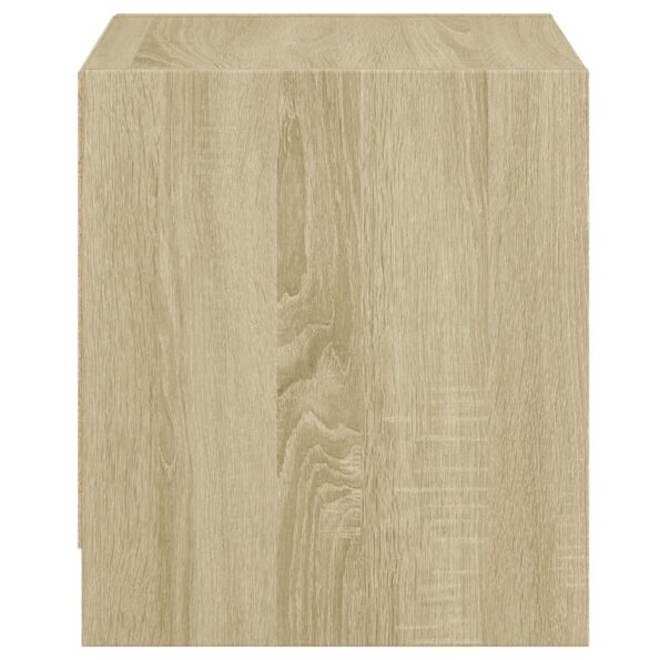 vidaXL Nočné skrinky so sklenenými dverami 2 ks dub sonoma 35x37x42 cm – Obrázok 8