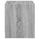 vidaXL Nočné skrinky so sklenenými dverami 2 ks sivé sonoma 35x37x42cm – Obrázok 8